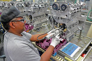 Already this year, nearly $7 billion has been invested by companies in the Tennessee Valley Authority’s territory, setting a record pace. Pictured here is GM’s engine plant in  Spring Hill, Tenn. 