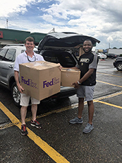 LEDIC President and CEO Pierce Ledbetter personally drove supplies donated by LEDIC employees and residents in Memphis to residents at the company’s Meadowbrook Apartments located in Baton Rouge, La. Regional Manager Chris Jones met Pierce to collect and help distribute the supplies to victims of recent flooding.