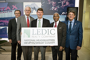 State, City of Memphis and LEDIC officials announced in November 2015 the company would locate its new national headquarters in Memphis. 