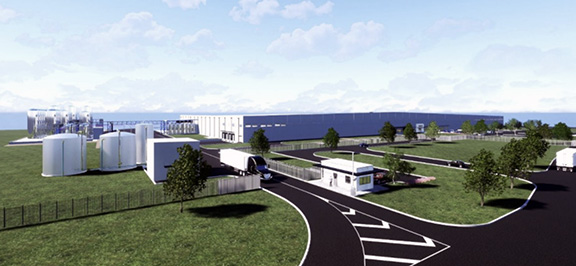 This rendering depicts Diageo’s $415 million  manufacturing and warehousing facility now  completing construction in Montgomery, Ala. Over 750 jobs were created during the construction phase.