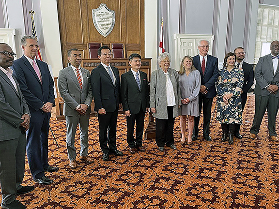 Alabama Gov. Kay Ivey joined executives of Hyundai Mobis, one of the world’s largest auto suppliers, to announce the company’s plans to invest $205 million to open an EV battery module plant in Montgomery.