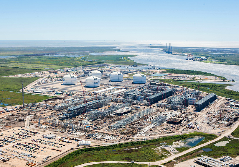 Cheniere Energy is close to opening the first LNG export facility to be built in the U.S. in 40 years. The complex is located in Cameron Parish, La. 