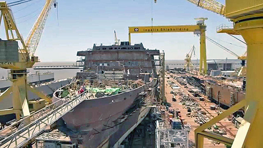 Ingalls Shipyard in Pascagoula, Miss., added 3,000 jobs recently.