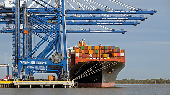 The South Carolina Port of Charleston continued to set records for shipping activity in 2021 and 2022. 