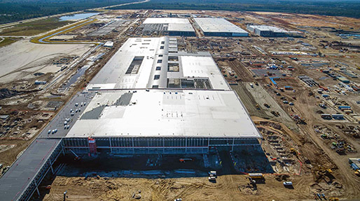 One of the largest clean energy projects ongoing is Hyundai, LG and SK’s investments throughout the South, and more than $14 billion in Georgia alone. Shown above is Hyundai’s Metaplant under construction in October 2023.