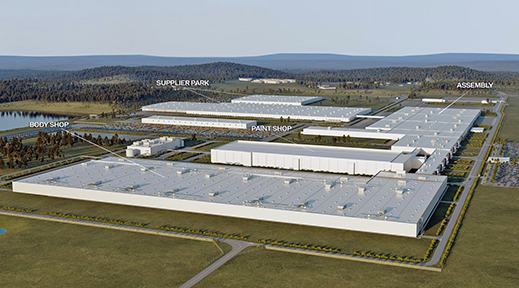 Scout Motors will begin assembly of its vehicles at a manufacturing plant in Blythewood, S.C., in 2028. 