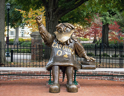 According to the Allied U.S. Migration Report, the most attractive state for inbound moves in 2023 was South Carolina (65 percent). Shown here is the bronze statue of the University of South Carolina’s mascot.