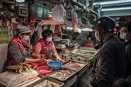 Wet markets are found throughout Asia and sell fresh vegetables, fruit, seafood and meat.  This one, called the Huanan Seafood Wholesale Market, is believed to be the source of COVID-19.