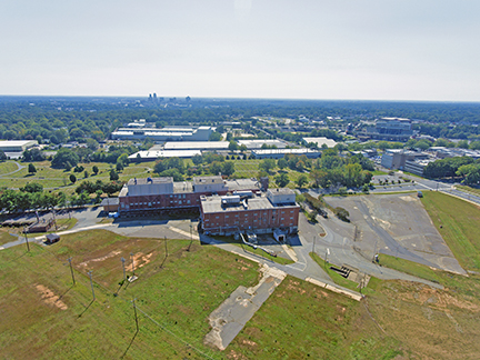 Whitaker Park, the former center for R.J. Reynolds Tobacco Company’s manufacturing operations, consists of 13 buildings on 220 acres. 